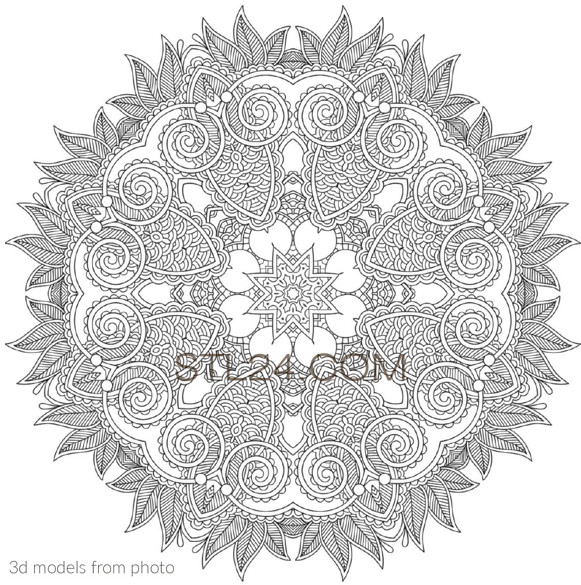 Розетки (ROSETTE_0188 -  | 3D model 3DSMAX / OBJ / STL) 3D модель для ЧПУ станка